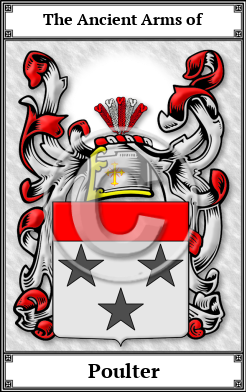 Poulter Family Crest Download (JPG)  Book Plated - 150 DPI