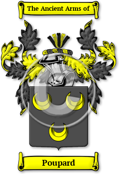 Poupard Family Crest Download (JPG) Legacy Series - 600 DPI