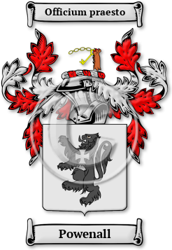 Powenall Family Crest Download (jpg) Legacy Series - 150 DPI
