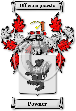 Powner Family Crest Download (JPG) Legacy Series - 600 DPI