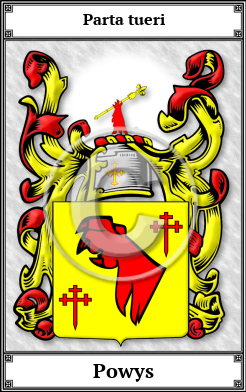 Powys Family Crest Download (JPG)  Book Plated - 150 DPI