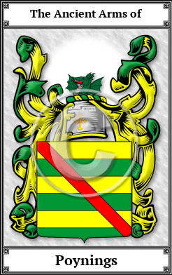 Poynings Family Crest Download (JPG)  Book Plated - 150 DPI