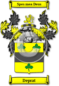 Deprat Family Crest Download (jpg) Legacy Series - 150 DPI