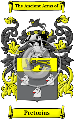 Pretorius Family Crest Download (JPG) Heritage Series - 600 DPI