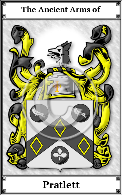 Pratlett Family Crest Download (JPG) Book Plated - 600 DPI