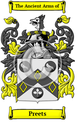Preets Family Crest Download (JPG) Heritage Series - 600 DPI