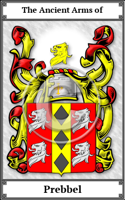 Prebbel Family Crest Download (JPG)  Book Plated - 150 DPI