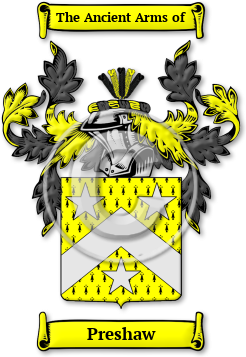 Preshaw Family Crest Download (jpg) Legacy Series - 150 DPI