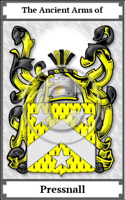 Pressnall Family Crest Download (JPG)  Book Plated - 150 DPI
