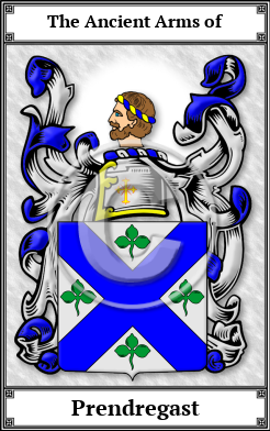 Prendregast Family Crest Download (JPG)  Book Plated - 150 DPI