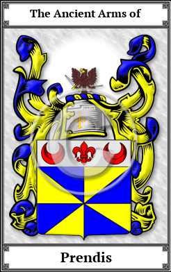 Prendis Family Crest Download (JPG)  Book Plated - 150 DPI