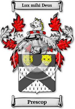 Prescop Family Crest Download (jpg) Legacy Series - 150 DPI