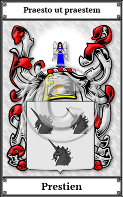 Prestien Family Crest Download (JPG)  Book Plated - 150 DPI