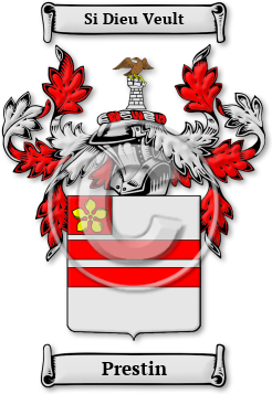 Prestin Family Crest Download (JPG) Legacy Series - 600 DPI