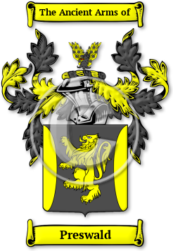 Preswald Family Crest Download (jpg) Legacy Series - 150 DPI