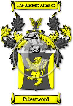 Priestword Family Crest Download (JPG) Legacy Series - 600 DPI