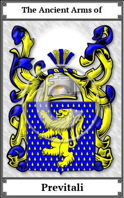 Previtali Family Crest Download (JPG)  Book Plated - 150 DPI
