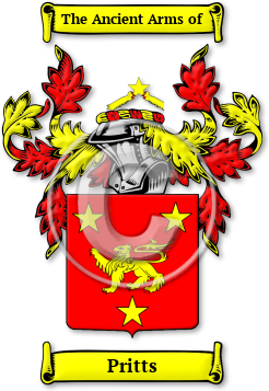Pritts Family Crest Download (jpg) Legacy Series - 150 DPI