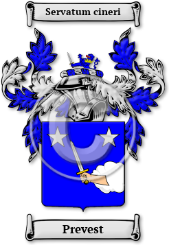 Prevest Family Crest Download (jpg) Legacy Series - 150 DPI