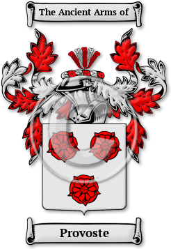 Provoste Family Crest Download (JPG) Legacy Series - 600 DPI