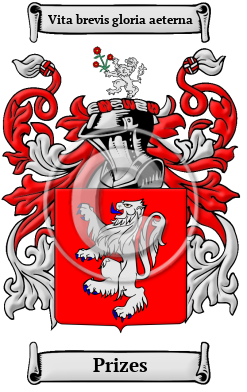 Prizes Family Crest Download (JPG) Heritage Series - 600 DPI