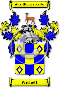 Prichett Family Crest Download (jpg) Legacy Series - 150 DPI