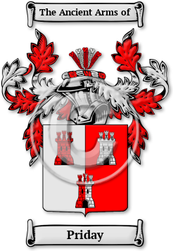 Priday Family Crest Download (jpg) Legacy Series - 150 DPI