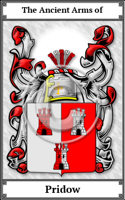 Pridow Family Crest Download (JPG) Book Plated - 600 DPI