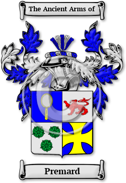 Premard Family Crest Download (jpg) Legacy Series - 150 DPI
