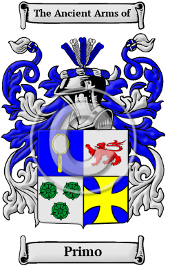 Primo Family Crest Download (JPG) Heritage Series - 600 DPI