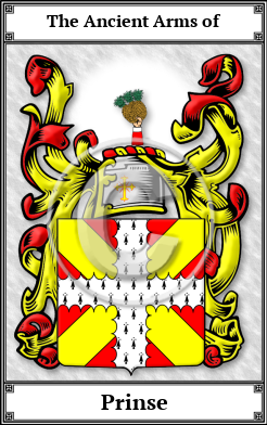 Prinse Family Crest Download (JPG) Book Plated - 600 DPI