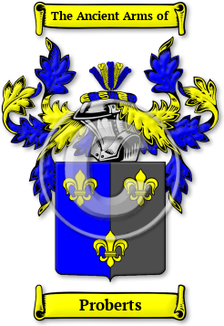 Proberts Family Crest Download (jpg) Legacy Series - 150 DPI