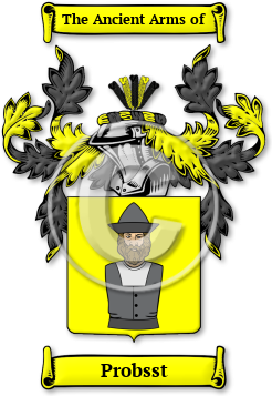 Probsst Family Crest Download (jpg) Legacy Series - 150 DPI