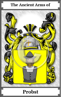 Probst Family Crest Download (JPG) Book Plated - 600 DPI