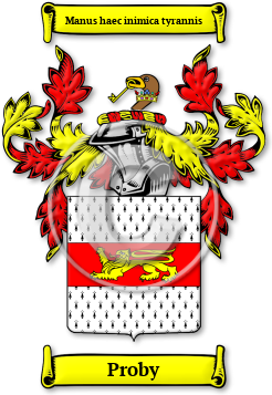Proby Family Crest Download (jpg) Legacy Series - 150 DPI
