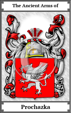 Prochazka Family Crest Download (JPG)  Book Plated - 150 DPI