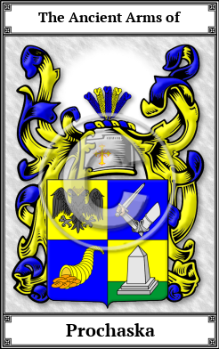 Prochaska Family Crest Download (JPG) Book Plated - 600 DPI