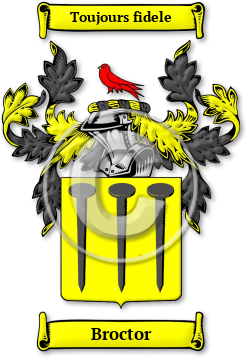 Broctor Family Crest Download (jpg) Legacy Series - 150 DPI