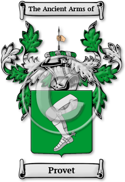 Provet Family Crest Download (jpg) Legacy Series - 150 DPI
