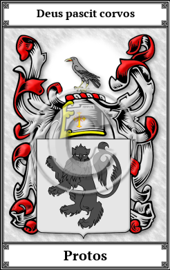Protos Family Crest Download (JPG)  Book Plated - 150 DPI