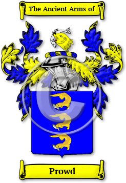 Prowd Family Crest Download (jpg) Legacy Series - 150 DPI
