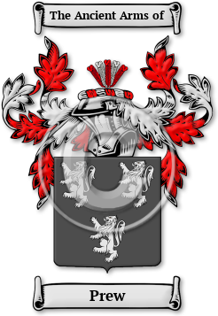 Prew Family Crest Download (jpg) Legacy Series - 150 DPI