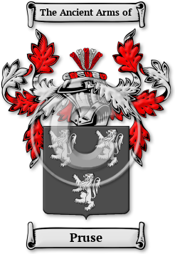 Pruse Family Crest Download (jpg) Legacy Series - 150 DPI