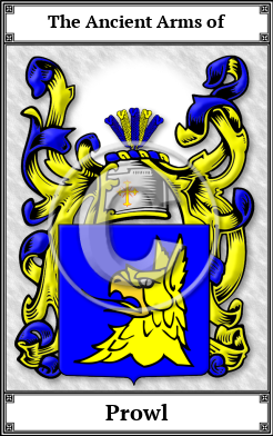 Prowl Family Crest Download (JPG)  Book Plated - 150 DPI