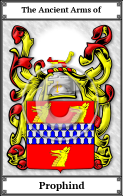 Prophind Family Crest Download (JPG)  Book Plated - 150 DPI