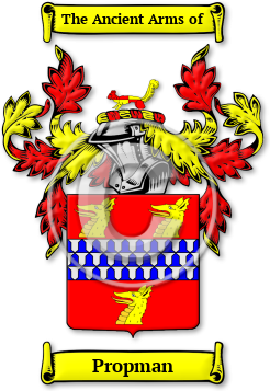 Propman Family Crest Download (jpg) Legacy Series - 150 DPI