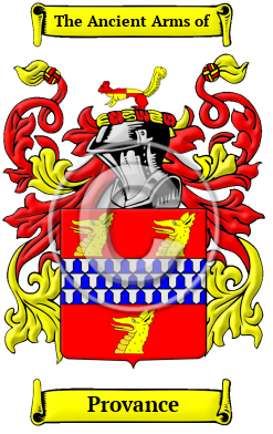 Provance Family Crest/Coat of Arms