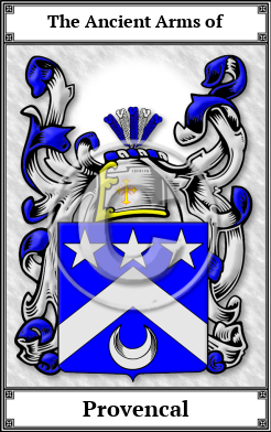 Provencal Family Crest Download (JPG)  Book Plated - 150 DPI