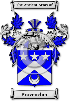 Provencher Family Crest Download (jpg) Legacy Series - 150 DPI