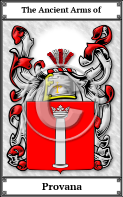 Provana Family Crest Download (JPG)  Book Plated - 150 DPI